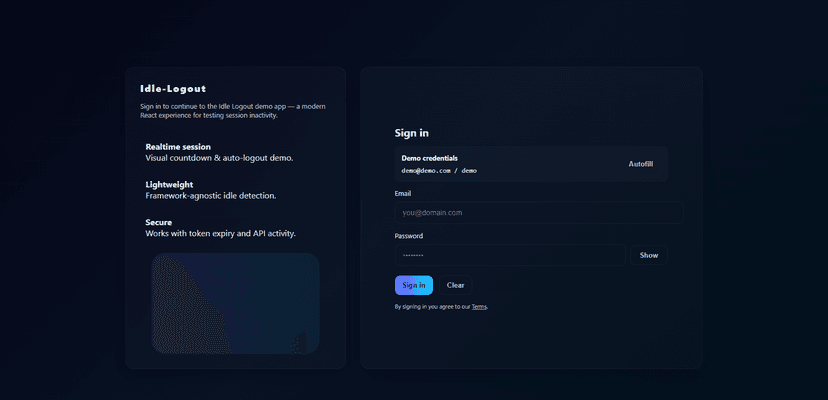 Idle Logout Test